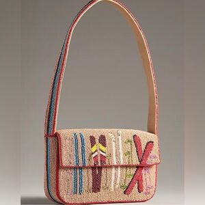 Anthropologie Fiona Ski Beaded Bag NWT